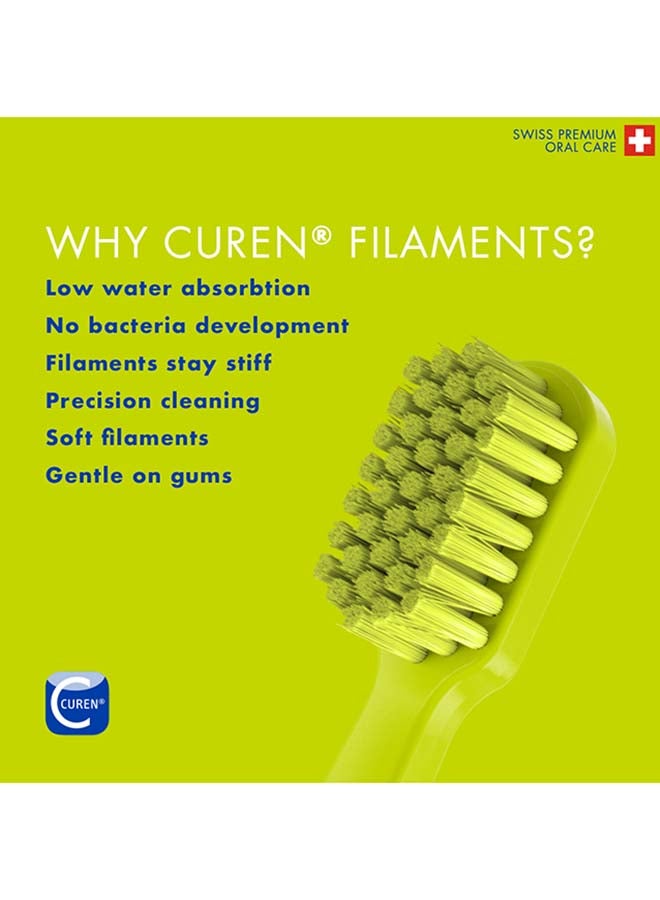 CURAPROX Cs 5460 Ultra-Soft Toothbrush | Manual Brush With 5460 Curen® Filaments For Gentle Plaque Removal | Promotes Healthier Gums And Teeth | Assorted Colors – Superduo Pack  - Assorted - Image 2